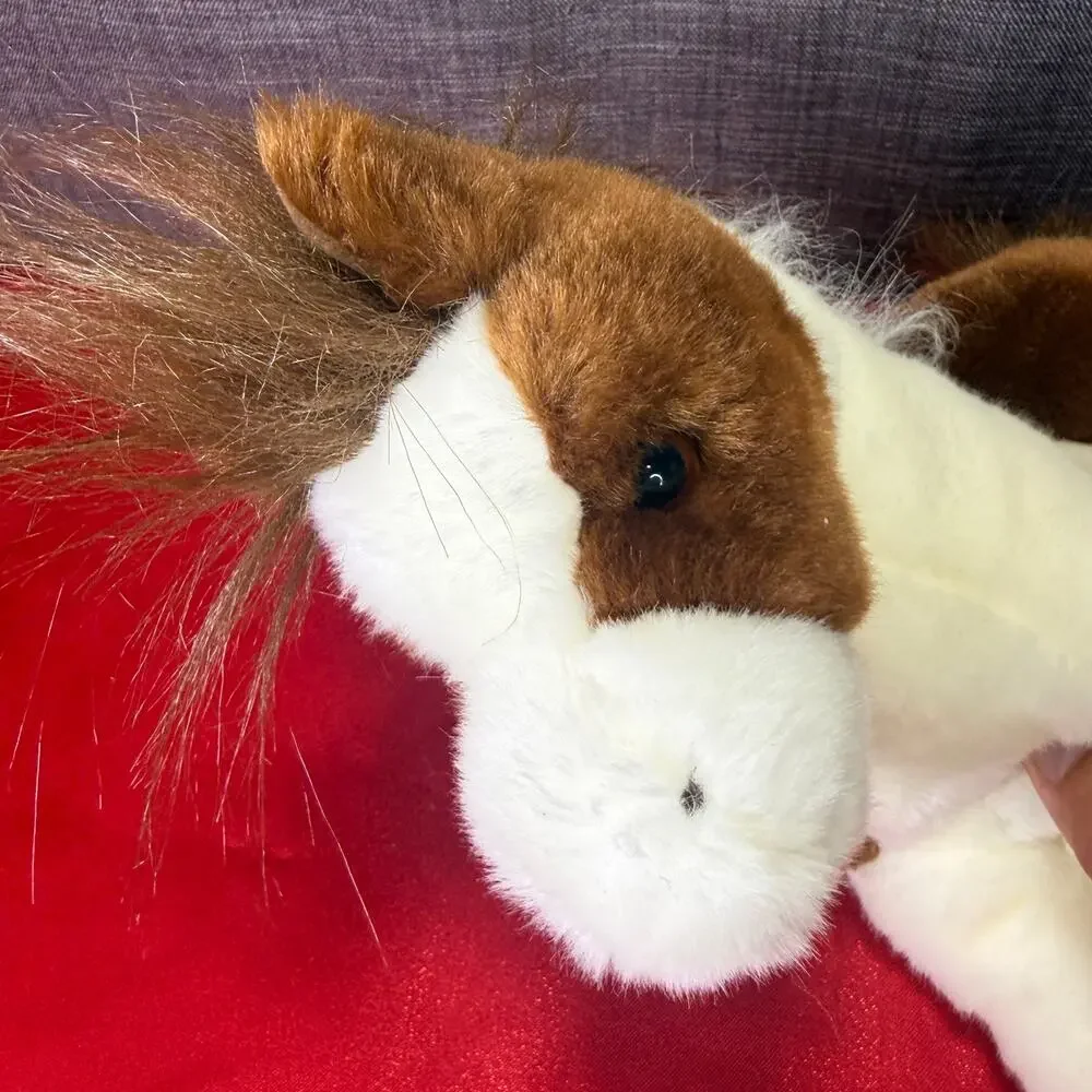 Douglas Cuddle Toys Arrow Head Paint Horse Plush Stuffed Animal Pinto Brown